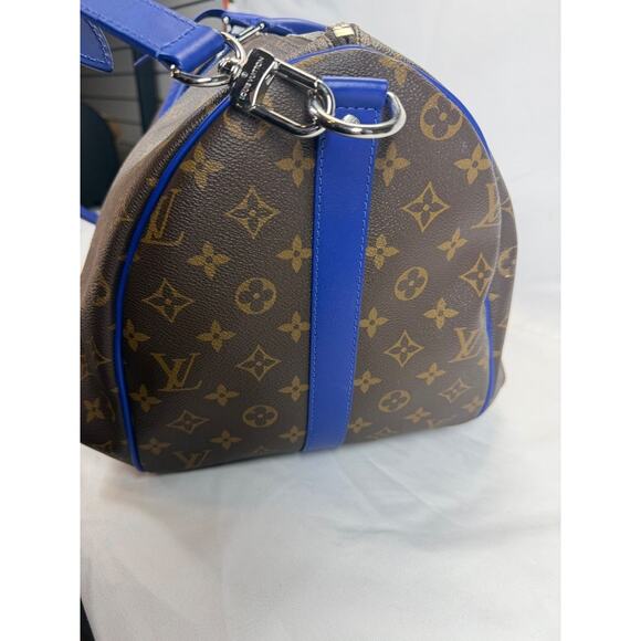 Louis Vuitton Keepall Bandoulière 50 Monogram Indigo Blue G73 SPB-MS 354490 - Picture 9 of 16